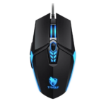 T-WOLF G510 Professional Gaming Mouse – 6 Programmable Buttons, RGB LED Lighting, 3200 DPI, and 20 Million Click Lifespan