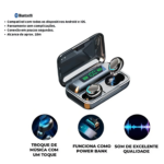 TWS F9-5 V5.0 Bluetooth Earbuds – True Wireless In-Ear Headphones with LED Display and Power Bank Case - Image 2