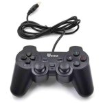 UCOM Wired USB Gamepad/Joystick for PC and Laptop with Dual Vibration Motors, Dual Analog Sticks, and 1.8-Meter Cable