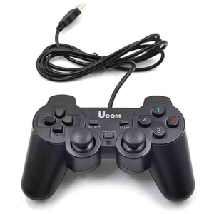 UCOM Wired USB Gamepad/Joystick for PC and Laptop with Dual Vibration Motors, Dual Analog Sticks, and 1.8-Meter Cable