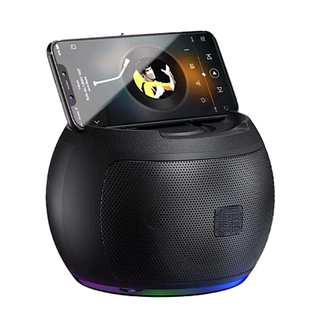 XKT K15S Wireless Portable Bluetooth Speaker – USB, Micro SD, FM Radio & AUX Support, 1200mAh Battery with Solar Charging, High-Quality Outdoor Sound (Black) - Image 4