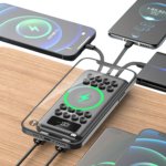 Triple Power Sleek 4-in-1 Plus Wireless Portable Power Bank YD-20 – 30,000 mAh High-Capacity Fast Charging - Image 2