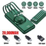 Triple Power Sleek 4-in-1 Wireless Portable Power Bank 20,000mAh – Black - Image 4