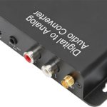 Digital to Analog Audio Converter – Black Stereo DC 5V/2A Portable Fiber Optic to 3.5mm Sound Adapter for Mobile Phones - Image 4