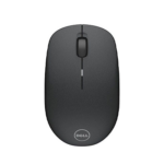 Dell WM126 Wireless USB Mouse with LED Light and Adjustable DPI – Black, Compatible with PC and Laptop