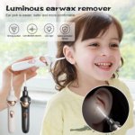 Safety Electric Cordless Earwax Remover Vacuum Cleaner Kit with LED Light, Painless and Powerful Suction Cleaning Tool for Adults and Kids – Black - Image 4