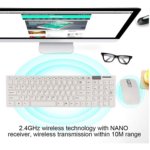 Wireless 2.4GHz Keyboard & Mouse Combo – Ultra-Thin Slim Design with USB/Bluetooth Receiver for PC, Tablet, and Android TV - Image 3