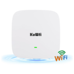 KuWFi 5.8GHz Gigabit Long-Range Point-to-Point WiFi Bridge Kit – TDMA Technology, 10KM Outdoor Wireless Bridge CPE for Extending WiFi to Outbuildings, Compatible with Starlink Routers and Cameras