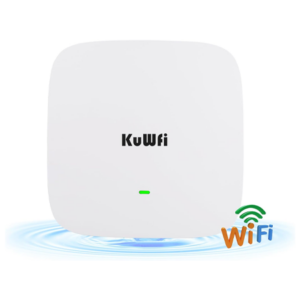 KuWFi 5.8GHz Gigabit Long-Range Point-to-Point WiFi Bridge Kit – TDMA Technology, 10KM Outdoor Wireless Bridge CPE for Extending WiFi to Outbuildings, Compatible with Starlink Routers and Cameras