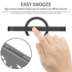 Portable LED Mirror Alarm Clock with HD Digital Display – Large Screen Table and Travel Clock - Image 2