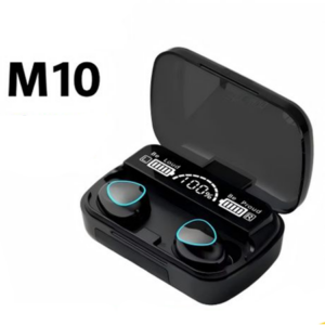 M10 Wireless Bluetooth Earbuds 5.1 – Dual LED Display, Noise Reduction, True Wireless Sound