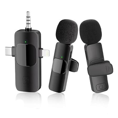Wireless Lavalier Microphone for iPhone, Android Smartphones & Cameras – Plug-and-Play Recording System - Image 4