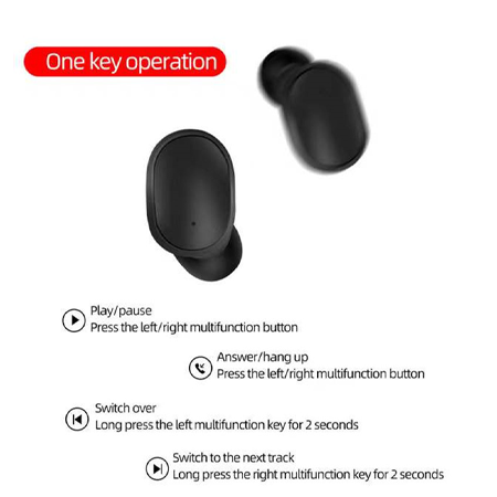 Redmi Wireless Bluetooth Airdots Earbuds – True Wireless Design with HiFi Sound, Touch Controls, and Portable Charging Case - Image 3