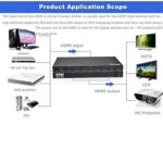 1x8 HDMI Splitter – 8 Output Ports, 4K@2K & 1080P Support, 3D Compatible, HDMI 1.4, Black - Image 3