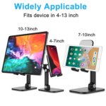X-2 Foldable Phone & Tablet Desk Stand – Adjustable Height and Angle, Universal Holder for 4"–12.9" Devices - Image 4