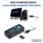 X6 Bluetooth 4.0 Car USB Music Receiver – Wireless Audio Adapter with TF Card, 3.5mm Aux, Hands-Free Calling, and Bluetooth Transmitter (Black) - Image 3