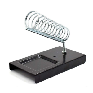 Portable Soldering Iron Stand – Spring Holder Support for Solder Guns, Metal Soldering Station, Sponge, and Rework Tools