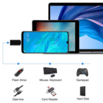 USB-C to USB 3.0 OTG Adapter – BorlterClamp Type-C to USB Adapter Compatible with MacBook Air 2020, iPad Pro 2020, and Other USB-C Devices, Black - Image 4