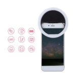 Portable Selfie LED Ring Light – Phone Selfie Lamp with 36 LED Bulbs, 3 Brightness Levels, Independent Lighting for iOS Devices, Black - Image 3