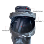 CH-M802 Sling Bag with Built-in RGB Bluetooth Speaker, USB, AUX, SD Card Support & Type-C Charging - Image 5