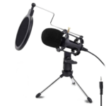 Generic USB Microphone for PC – High-Sensitivity Mini Condenser with 3.5mm Plug for iPhone, iPad, and Android, Ideal for Music Recording, Podcasting, Meetings, and a Perfect Gift for Kids