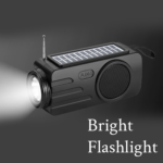 YG-A103 Wireless Stereo Bass Speaker with Solar Charging, Torch Light, Super Bass Active BT Portable Speaker with FM Radio, TF Card & USB Support - Image 3