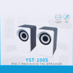 YST-1005 Multimedia Digital Speaker – White Finish, High-Quality Sound Output for Home and Office Use - Image 2
