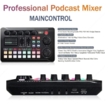 BM-800 Condenser Microphone with F998 Live Sound Card Kit – Podcast Bundle for PC and Smartphone, Studio Recording, Broadcasting, Mixer Functions, and Voice Changer - Image 3