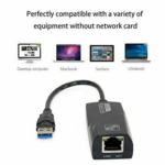 USB 2.0 to RJ45 Ethernet Network Adapter, 10/100M LAN Wired Connection – Plug & Play, Driver-Free, Compatible with MacBook, Steam Deck, Nintendo Switch, Windows, Chromebook, and Linux - Image 3