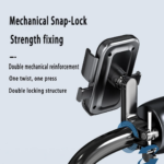 N210 Auto-Locking Shockproof Phone Holder for Motorcycles, E-Bikes & Bicycles - Image 3