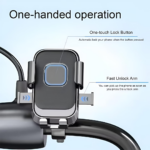 N210 Auto-Locking Shockproof Phone Holder for Motorcycles, E-Bikes & Bicycles - Image 2