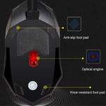 HP M160 RGB Backlit Optical Gaming Mouse with 2400 DPI and Ergonomic Comfortable Grip - Image 4