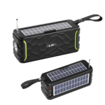 LP-V95 Portable Wireless Bluetooth Speaker – Dual Solar Panels, FM Radio, Torch, Stereo Bass Woofer, USB/TF Support - Image 5