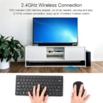KM901 Wireless Keyboard and Mouse Combo – 2.4G 78-Key Mini Portable Office Set - Image 4
