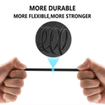 5 Meter Double Ended 3.5mm AUX Audio Cable Line Cord for iPod, MP3/MP4 Player, iPad, iPhone, Android Smartphone – Gold & Black - Image 2