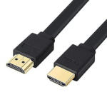 High-Speed Flat HDMI Cable with Ethernet, Male to Male (A to A) Digital Audio Video Cable