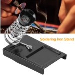 Portable Soldering Iron Stand – Spring Holder Support for Solder Guns, Metal Soldering Station, Sponge, and Rework Tools - Image 4