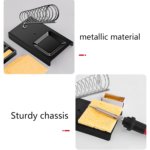 Portable Soldering Iron Stand – Spring Holder Support for Solder Guns, Metal Soldering Station, Sponge, and Rework Tools - Image 3