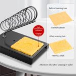 Portable Soldering Iron Stand – Spring Holder Support for Solder Guns, Metal Soldering Station, Sponge, and Rework Tools - Image 2