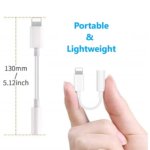 Apple Lightning 8-Pin to 3.5mm Audio Jack Adapter AUX Converter for iPhone 14, 13, 12, 11, X, XS, 8, 7, 6S, SE, iPod & iPad – Headphone and Car Stereo Connector, White Brand: ZQWINT - Image 3