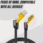 4-in-1 Multifunctional 65W Fast Charging Cable with Zinc Alloy Metal Head, Tangle-Free Flat Design, USB-A & Type-C to Type-C/Lightning, High-Speed Data Sync, Compatible with All Smartphones - Image 4