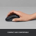 Logitech M220 Silent Wireless Mouse with 2.4GHz USB Receiver, 1000 DPI Optical Tracking, 18-Month Battery Life, Ambidextrous Design for PC, Mac & Laptop - Image 5
