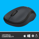Logitech M220 Silent Wireless Mouse with 2.4GHz USB Receiver, 1000 DPI Optical Tracking, 18-Month Battery Life, Ambidextrous Design for PC, Mac & Laptop - Image 4