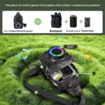 CH-M802 Sling Bag with Built-in RGB Bluetooth Speaker, USB, AUX, SD Card Support & Type-C Charging - Image 2