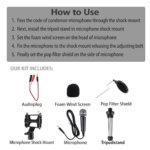 Generic USB Microphone for PC – High-Sensitivity Mini Condenser with 3.5mm Plug for iPhone, iPad, and Android, Ideal for Music Recording, Podcasting, Meetings, and a Perfect Gift for Kids - Image 3
