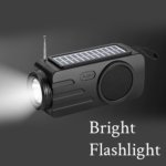 YG-A103 Wireless Stereo Bass Speaker with Solar Charging, Torch Light, Super Bass Active BT Portable Speaker with FM Radio, TF Card & USB Support - Image 3