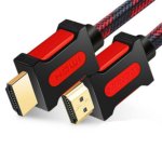 10m High-Speed HDMI Cable with Ethernet V1.4 – Supports 4K, 3D Video, Available in Red or Black