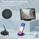 Multi-Functional USB Charging Adapter Cable Kit with Type-C to Lightning Converter Box, USB-A & Type-C to Micro USB/Type-C/Lightning Connectors, Data Transfer Support, SIM Card Storage, Eject Pin, and Built-in Phone Stand - Image 5