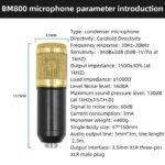 BM-800 Condenser Microphone Bundle with Voice Changer – Podcast Studio Kit for Laptop, Live Streaming, YouTube & TikTok - Image 2