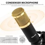 BM-800 Condenser Microphone with F998 Live Sound Card Kit – Podcast Bundle for PC and Smartphone, Studio Recording, Broadcasting, Mixer Functions, and Voice Changer - Image 2